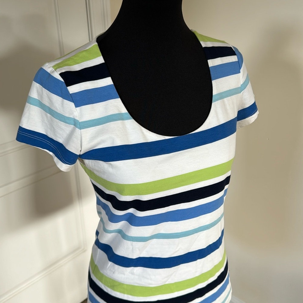 Scoop Neck Stripe Top